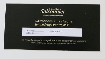 Culinaire Cheque 75 euro